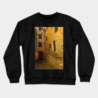 Street in Piran, Slovenia Crewneck Sweatshirt